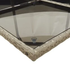 VidaXL - 4-zits Tuinset Donkergrijs Kussens - Grijs - PE Rattan - 110x106 Cm -VIDAXL Winkel 019d328a6809466699c2c7d5ffcf1ecd