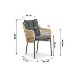 Tuinset 6 Personen 240 Cm Aluminium/rope Taupe Lifestyle Garden Furniture -VIDAXL Winkel 03d37e17b39d44d5bd3656ccf11219ba