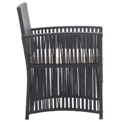 VidaXL Tuinstoelen Met Kussens 2 St Poly Rattan Zwart -VIDAXL Winkel 07eae023d4aa4ac797364d6e8bac55b3
