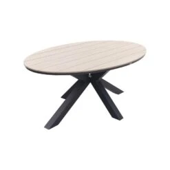 GI Margriet Zwart/zand / Edison 180 X 115 Cm. Tafel - Ovale Tuinset -VIDAXL Winkel 0a6832f4de584dc1b7e0aff2fffbf1b5