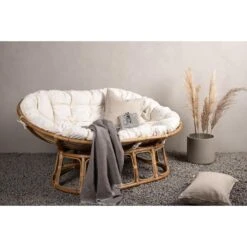 Svea - Johan Loveseat - Naturel - Rattan -VIDAXL Winkel 0b252e7330934120a51e1b7f2a5f0778