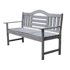 SenS-Line Nevada Tuinbank Met Uitklapbaar Tafeltje - Grijs - 150 Cm - Meranti H -VIDAXL Winkel 0b9cee7128be413f9277c0c71765031d