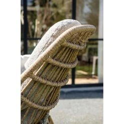 Castello Lounge Fauteuil - Light Teak Look - Natural Rotan-merino Sand -VIDAXL Winkel 0db113ddf3cc4486aaf92c80dc605f2d