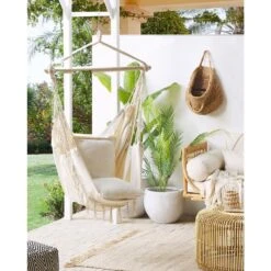 BONEA - Hangstoel - Grijs - Katoen -VIDAXL Winkel 0e1d97499a2947c6bcacc9973fd2690c