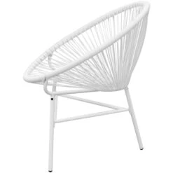 VidaXL Tuinmaanstoel Poly Rattan Wit 7 VidaXL Tuinmaanstoel Poly Rattan Wit -VIDAXL Winkel 0f3d573c069045eab5c5cf902ad3e4d3