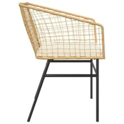 VidaXL - Tuinstoelen - Kussens - Bruin - Poly Rattan - 2 Stuks -VIDAXL Winkel 0f5aa1f7f3bc42f3af9d8567ec9efee9