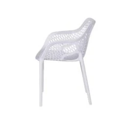 Garden Impressions Air XL Kunststof Tuinstoel Wit - Set Van 4 Stuks -VIDAXL Winkel 1000003877 0102