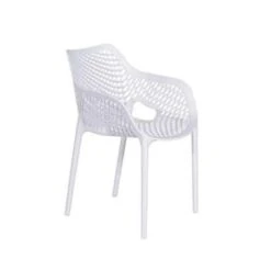 Garden Impressions Air XL Kunststof Tuinstoel Wit - Set Van 4 Stuks -VIDAXL Winkel 1000003877 0103