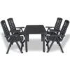 VidaXL 5-delige Tuinset Kunststof Antraciet 1 VidaXL 5-delige Tuinset Kunststof Antraciet -VIDAXL Winkel 1000004768