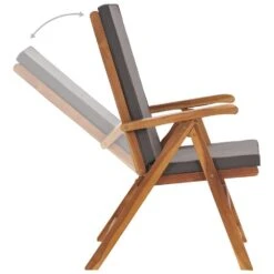 VIDAXL Tuinstoelen 2 St Verstelbaar Met Kussens Massief Teakhout Grijs 9 VIDAXL Tuinstoelen 2 St Verstelbaar Met Kussens Massief Teakhout Grijs -VIDAXL Winkel 1000006224 0103