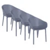 Garden Impressions Sky Tuinstoel Donker Grijs - 4 Stuks 2 Garden Impressions Sky Tuinstoel Donker Grijs - 4 Stuks -VIDAXL Winkel 1000006242