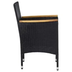 VidaXL Tuinstoelen 2 St Poly Rattan Zwart -VIDAXL Winkel 1000006288 0103