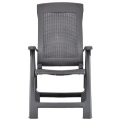 VidaXL Tuinstoelen 2 St Verstelbaar Kunststof Mokka -VIDAXL Winkel 1000006301 0102