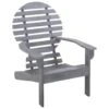 VidaXL Stoel Adirondack Massief Acaciahout Grijs 1 VidaXL Stoel Adirondack Massief Acaciahout Grijs -VIDAXL Winkel 1000006330