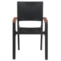 VidaXL Tuinstoelen 2 St Poly Rattan Zwart 8 VidaXL Tuinstoelen 2 St Poly Rattan Zwart -VIDAXL Winkel 1000006353 0102