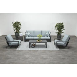 Garden Impressions Coba Verstelbare Lounge Tuinstoel - Mint Grey -VIDAXL Winkel 1000035582 0102