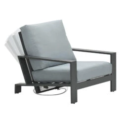 Garden Impressions Coba Verstelbare Lounge Tuinstoel - Mint Grey -VIDAXL Winkel 1000035582 0104