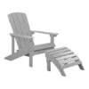 Beliani Tuinstoel ADIRONDACK - Grijs Kunsthout -VIDAXL Winkel 1000035689