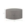 Madison - Hoes Voor Tuinset - Rond - Grijs - 320 X 85 -VIDAXL Winkel 1000036258