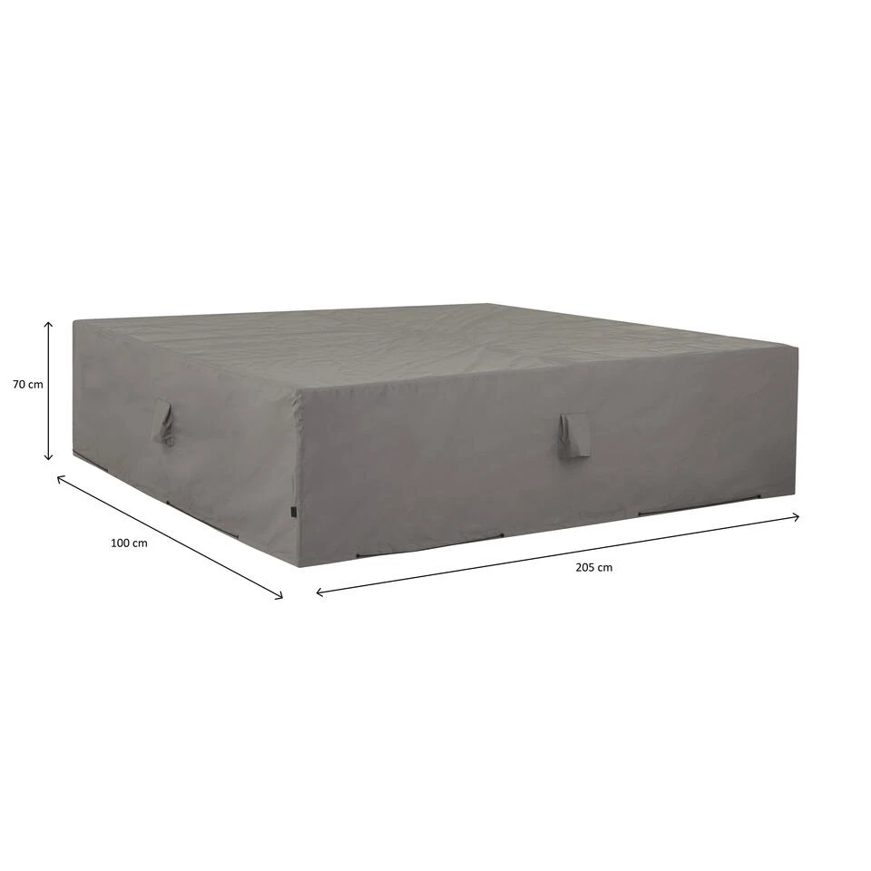 Madison - Hoes Voor Loungesets - 205 X 100 X 70 - Grijs 3 Madison - Hoes Voor Loungesets - 205 X 100 X 70 - Grijs