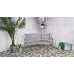 SenS-Line Boulogne Tuinbank - Grenenhout - Grijs -VIDAXL Winkel 1000038275 0101