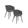 Garden Impressions Lexy Tuinstoel Donker Grijs - 2 Stuks -VIDAXL Winkel 1000040783