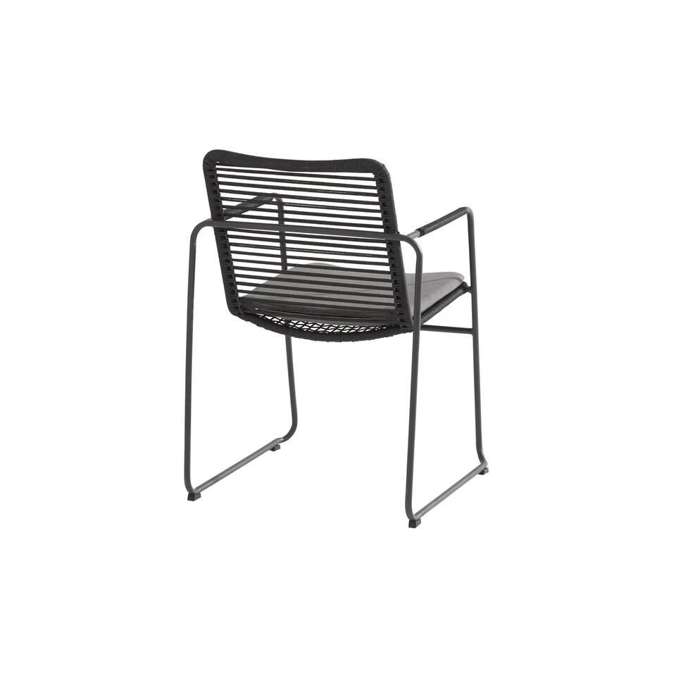 4 Seasons Outdoor Elba Stapelbare Tuinstoel - Donker Grijs 6 4 Seasons Outdoor Elba Stapelbare Tuinstoel - Donker Grijs - Afbeelding 4