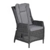 Garden Impressions - Marbella Verstelbare Tuinstoel - Donker Grijs -VIDAXL Winkel 1000040795