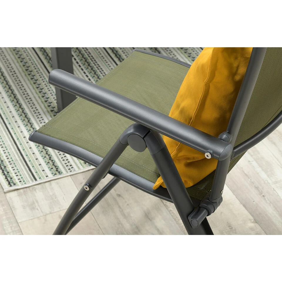 Garden Impressions Santos Tuinstoel Verstelbaar - Mos Groen 5 Garden Impressions Santos Tuinstoel Verstelbaar - Mos Groen - Afbeelding 3