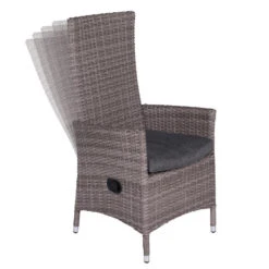 Garden Impressions Nice Verstelbare - Stoel Grijs -VIDAXL Winkel 1000040804 0104