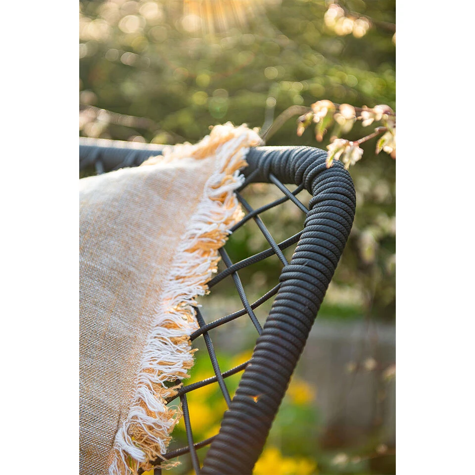 Garden Impressions Ross Tuinset 5delig Zwart -Mina Tafel 90x90 Cm 4 Garden Impressions Ross Tuinset 5delig Zwart -Mina Tafel 90x90 Cm - Afbeelding 3