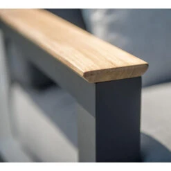 4 Seasons Outdoor Capitol Lounge Tuinstoel - Donker Grijs -VIDAXL Winkel 1000042157 0103