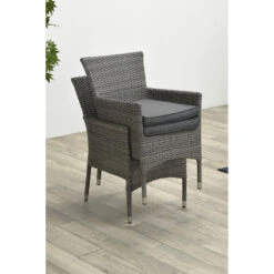 Garden Impressions Jerba Tuinstoel Grijs - 2 Stuks -VIDAXL Winkel 1000042194 0102