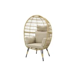 VDG Lola Egg Relaxstoel - Natural Sand -VIDAXL Winkel 1000042586 0103