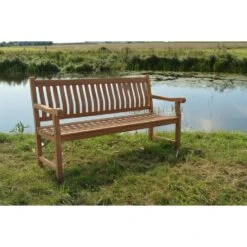 Livingfurn - Tuinbank Bench Patrick - 50x150x60 - Teakhout 5 Livingfurn - Tuinbank Bench Patrick - 50x150x60 - Teakhout -VIDAXL Winkel 1000045396 0101