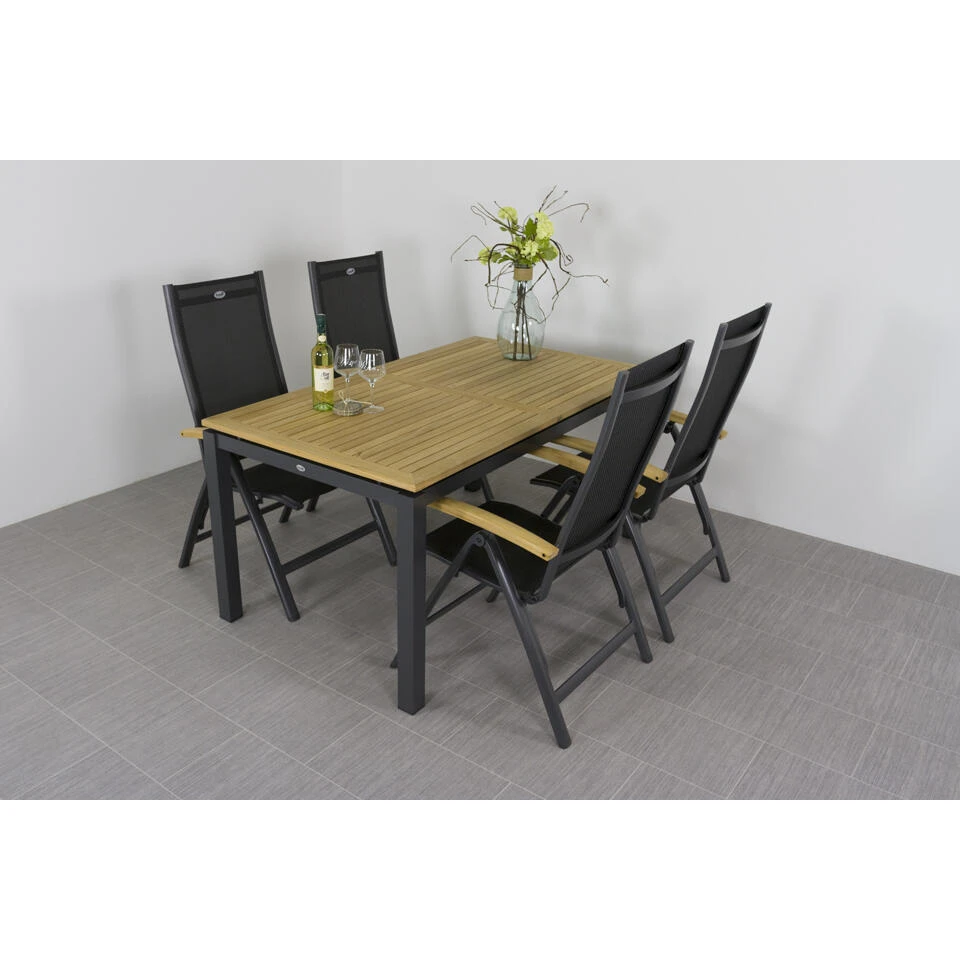 Hartman Tuinset Sonata Tuintafel 160 Cm. - Roma Tuinstoelen 6 Hartman Tuinset Sonata Tuintafel 160 Cm. - Roma Tuinstoelen - Afbeelding 4