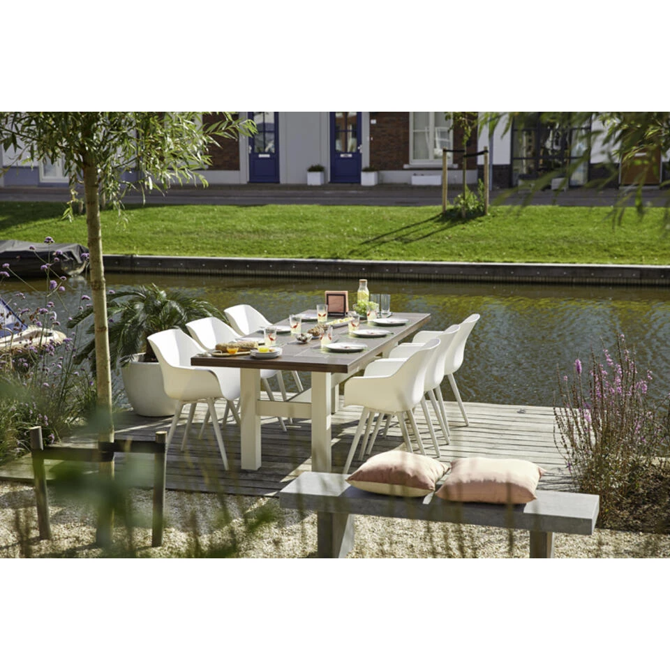 Hartman Tuinset Met Yasmani Tuintafel White 4 Hartman Tuinset Met Yasmani Tuintafel White - Afbeelding 2
