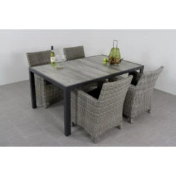 Hartman Tanger Tuintafel Met Wicker Tuinset -VIDAXL Winkel 1000045685 0102