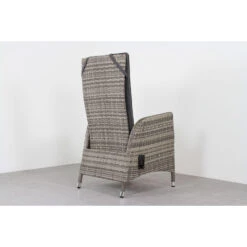 VDG Manhattan Wicker Verstelbare Tuinstoel - Dubbel Light Grey -VIDAXL Winkel 1000048036 0103