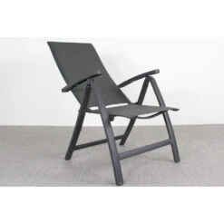 VDG Corsica Verstelbare Tuinstoel - Antraciet -VIDAXL Winkel 1000048048 0103