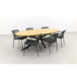 Taste Barista Groen/Prado Ellips 240x115 Cm. Ovale Tuinset - 7 Delig 9 Taste Barista Groen/Prado Ellips 240x115 Cm. Ovale Tuinset - 7 Delig -VIDAXL Winkel 1000048713 0103