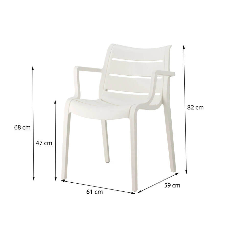 Scab Sunset Tuinstoel - Ivoor 4 Scab Sunset Tuinstoel - Ivoor - Afbeelding 2