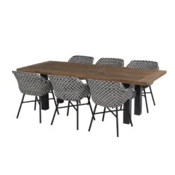 Hartman Delphine Dining Stoel White - Black -VIDAXL Winkel 1000048786 0103