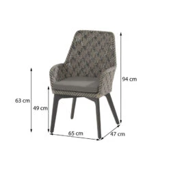 4 Seasons Savoy Tuinstoel (1st.) -VIDAXL Winkel 1000048791 0101