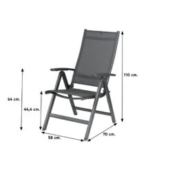 Kettler Easy Verstelbare Tuinstoel -VIDAXL Winkel 1000048808 0101