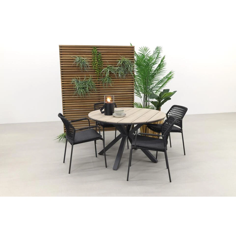 GI Edison 122 Cm. - Ronde Tuinset/ Taste Barista Antraciet 5 GI Edison 122 Cm. - Ronde Tuinset/ Taste Barista Antraciet - Afbeelding 3
