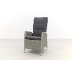 VDG Manhattan Wicker Verstelbare Tuinstoel - White Grey -VIDAXL Winkel 1000050056 0102