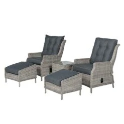 Garden Impressions Santa Rosa Tuinstoel + Voetenbank+bijzettafel 7 Garden Impressions Santa Rosa Tuinstoel + Voetenbank+bijzettafel -VIDAXL Winkel 1000052349 0102