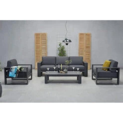 Garden Impressions Plaza Lounge Tuinstoel - Donker Grijs -VIDAXL Winkel 1000052950 0102