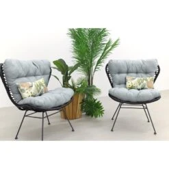 Garden Impressions Libelle Retro Loungestoel - Set Van 2 - Zwart 7 Garden Impressions Libelle Retro Loungestoel - Set Van 2 - Zwart -VIDAXL Winkel 1000053011 0101